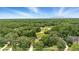 Aerial view of a home nestled among lush green trees, showcasing a serene and private setting at 518 Stephanie Ct, Lake Mary, FL 32746