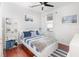Stylish bedroom with wood floors and coastal-themed decor at 538 Majestic Oak Dr, Apopka, FL 32712