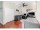 Home office featuring wood floors, workspace and natural lighting at 538 Majestic Oak Dr, Apopka, FL 32712