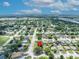 Aerial view showing the home's location within the broader neighborhood and community at 7601 Aviano Ave, Orlando, FL 32819