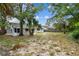Wide view of the grassy backyard, featuring mature trees and partial view of the home at 116 Morning Glory Dr, Lake Mary, FL 32746