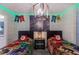 Themed bedroom with twin beds, decorative wall art, and stylish lighting fixture at 2850 Bookmark Dr, Kissimmee, FL 34746