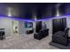 This awesome theater room offers a perfect space for entertainment, complete with comfortable seating and modern aesthetics at 2850 Bookmark Dr, Kissimmee, FL 34746