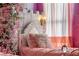 This charming princess-themed bedroom features a queen sized bed, castle decor and elegant floral design at 2907 Fable St, Kissimmee, FL 34746
