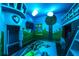 This unique ' room features bunk beds, a mural and themed design with cartoon decor at 2907 Fable St, Kissimmee, FL 34746