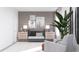 A cozy Bedroom featuring a modern crib, soft textures, and soothing neutral tones at 326 Puma Loop, Groveland, FL 34736