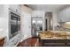 Modern kitchen with built-in double oven and stainless steel refrigerator at 3267 Regal Crest Dr, Longwood, FL 32779