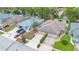 Aerial view of homes with well-maintained lawns, driveways, and community landscaping at 378 Cedarbrook Ln, Altamonte Springs, FL 32714