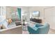 Well-lit living room featuring comfortable seating and stylish decor at 4001 Breakview Dr # D409, Orlando, FL 32819