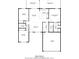 Detailed floor plan showcasing the layout of the house with dimensions at 449 Timmonsville Way, The Villages, FL 32162