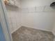 A walk-in closet with carpeted floors and wire shelving for organized storage at 744 Barron Pl, The Villages, FL 32163