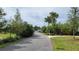 Scenic walking path with lush greenery and trees, offering a peaceful setting for outdoor activities at 744 Barron Pl, The Villages, FL 32163
