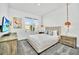 Bright bedroom with a plush bed, TV, window, and light-colored walls at 9175 Sommerset Hills Dr, Davenport, FL 33896