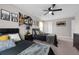 Bedroom featuring two beds, stylish decor, and carpet flooring at 1270 Fountain Coin Loop, Orlando, FL 32828