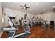 Community fitness center featuring modern exercise equipment and ceiling fans, promoting a healthy lifestyle at 1640 Wild Indigo Ter, Oviedo, FL 32766