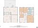 Detailed floor plan showcasing layout with living spaces, bedrooms, kitchen, garage, and screened porch at 328 Fairfield Dr, Sanford, FL 32771