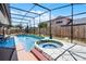 Inviting screened pool and spa area with a spacious patio perfect for entertaining at 4523 Wyndcliff Cir, Orlando, FL 32817