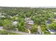An aerial view of a tree-lined neighborhood showcasing well-maintained homes with lush green yards at 1210 S Palmetto Ave, Sanford, FL 32771