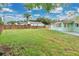 Expansive backyard featuring lush green grass, a wooden fence, and mature trees, perfect for outdoor activities at 1210 S Palmetto Ave, Sanford, FL 32771