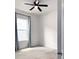 Neutral bedroom with carpet, one window, and modern curtains at 15071 Guava Bay Dr, Winter Garden, FL 34787