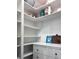 Well-organized pantry with ample shelving and storage space, including drawers and countertop for convenience at 15071 Guava Bay Dr, Winter Garden, FL 34787