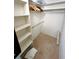Walk-in closet with shelving units at 333 Lake Howard Nw Dr # 201A, Winter Haven, FL 33880