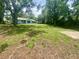 Spacious backyard with mature trees, lush greenery, and plenty of room for outdoor activities at 3695 Dale Ct, Mount Dora, FL 32757