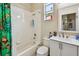 Bathroom with a shower and bath combination and a single vanity at 419 Cierra Oaks Cir, Lady Lake, FL 32159