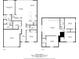 Complete floorplan displaying both floors with dimensions and layout of rooms, including the kitchen and bedrooms at 5065 Sparkling Water Way, Kissimmee, FL 34746