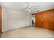 Bedroom with linoleum flooring, closet, and access to another room at 9536 Peer Dr, Orlando, FL 32817