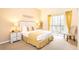 Bedroom featuring a balcony, lamps, closet, and bedside tables at 1109 New Providence # 141109, Davenport, FL 33897