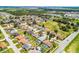 A picturesque neighborhood aerial view shows diverse homes, manicured lawns, and a community-oriented layout at 141 Winsor Ave, Davenport, FL 33837