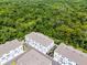 Bird's eye view of a new residential neighborhood surrounded by a dense green forest at 461 Diamond Dove Cv, Winter Springs, FL 32708