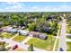 Charming single-story home features a well-manicured lawn and an attached garage, outlined for clear property lines at 500 E Gottsche Ave, Eustis, FL 32726