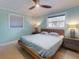 Serene bedroom with minimalist decor, a comfortable bed, and ample natural light creating a peaceful retreat at 706 Lynn Ave, New Smyrna Beach, FL 32168