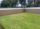 Back yard featuring new grass and new white and brown fence at 643 Cricklewood Ter, Lake Mary, FL 32746