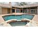 Inviting pool area featuring a spa and lush landscaping offering a private outdoor oasis at 643 Cricklewood Ter, Lake Mary, FL 32746