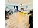 Large bedroom with a play area, including a bed, play tent, and slide at 115 Willowbay Ridge St, Sanford, FL 32771