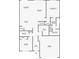 Detailed floor plan showcasing the layout of the first floor, including the living spaces and primary bedroom at 13829 Destin Beach Ln, Orlando, FL 32827