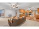 Comfortable living area showcasing seamless integration with the kitchen and dining space, ideal for modern living at 2190 Northland Rd, Mount Dora, FL 32757