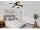 Comfortable bedroom features an overhead fan and neutral decor at 317 Benton St, Orlando, FL 32839