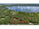 Aerial view highlighting property boundaries with lush greenery at 7838 Sloewood Dr, Mount Dora, FL 32757