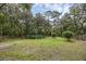 Expansive backyard space with mature trees and landscaping at 7838 Sloewood Dr, Mount Dora, FL 32757