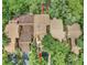 Aerial view of townhome community with lush landscaping and ample parking at 104 Autumn Dr, Longwood, FL 32779