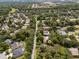 Overhead shot of a neighborhood showcasing tree-lined streets, well-maintained homes, and green spaces at 1121 Northern Way, Winter Springs, FL 32708