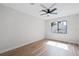 Bright bedroom with wood floors and ceiling fan at 1121 Northern Way, Winter Springs, FL 32708