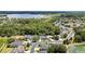 Wide shot of a neighborhood with lush trees, nearby lakes, and neatly arranged homes at 2342 Northumbria Dr, Sanford, FL 32771