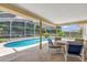 Covered patio with a screened-in pool, perfect for year-round enjoyment at 3750 Oak Pointe Blvd, Kissimmee, FL 34746