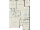 Layout of the home's first floor including garage, flex room, owner's suite, and kitchen at 5530 Settlingstone Ln, St Cloud, FL 34771
