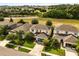 Aerial view of a well-maintained suburban neighborhood with green lawns and mature trees on a sunny day at 1046 Grand Hilltop Dr, Apopka, FL 32703